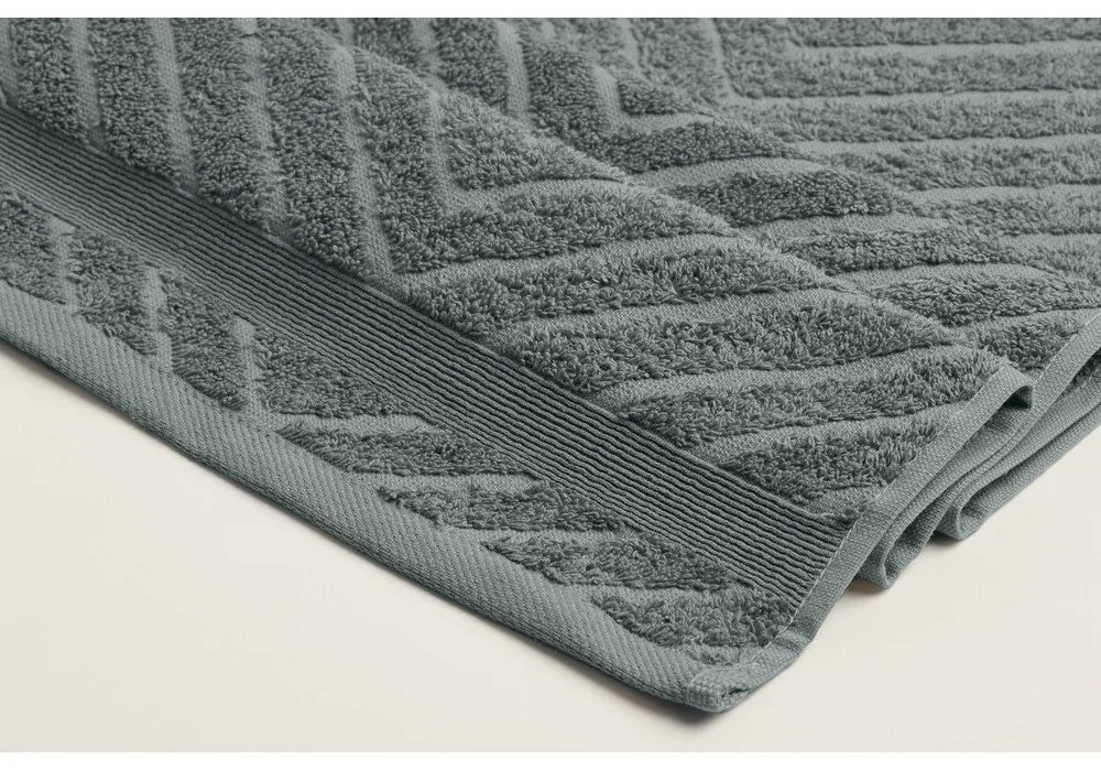 Sárga-szürke frottír pamut törölköző szett 4 db-os 50x90 cm – Foutastic