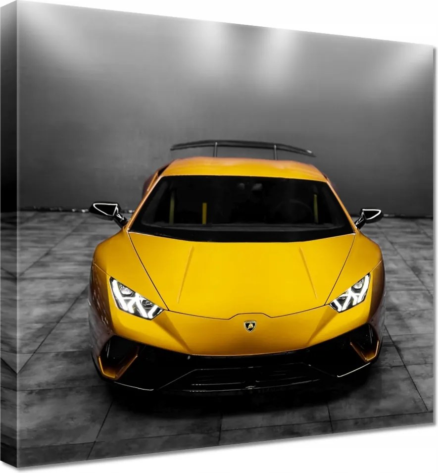 Vászonkép 40x40 Sárga sportautó