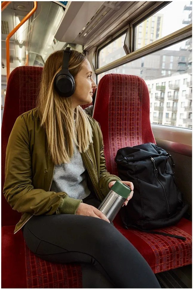 Ezüstszínű rozsdamentes acél termobögre 340 ml – Black + Blum