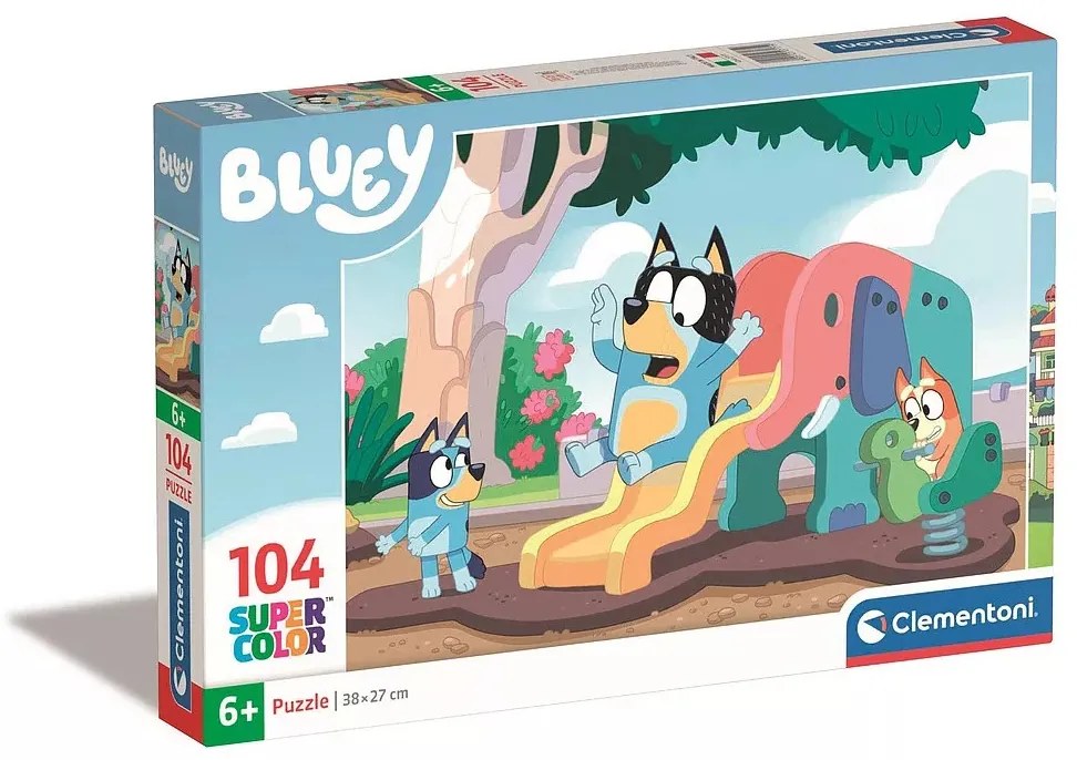 Bluey Playground 104 db-os puzzle Clementoni