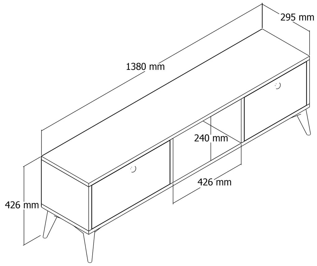 TV szekrény Siena 1216
