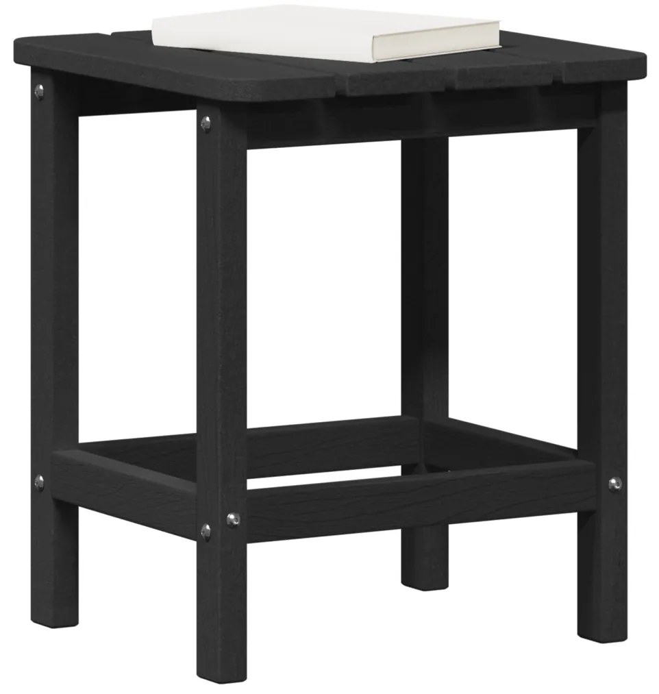 Adirondack oldalsó asztal Fekete 38x38x45 cm HDPE