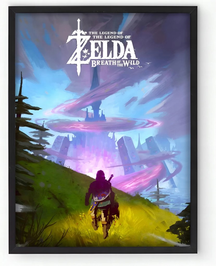 Poszter keretben Zelda játék 20x30 cm Ajándék ötlet
