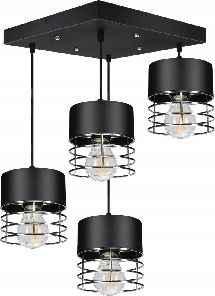 Lámpa Led Mennyezeti Függő Csillár Vigo III Króm