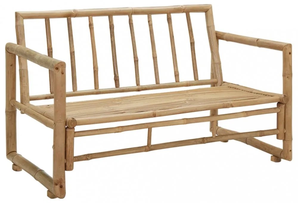 bambusz kerti pad párnákkal 115 cm