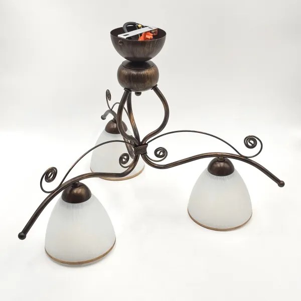 Brilagi - LED Felületre szerelhető csillár ANTICO 3xE27/60W/230V bronz patina