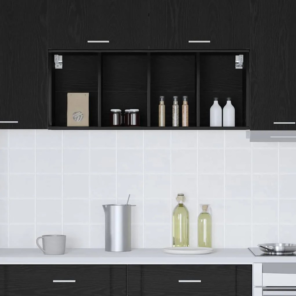 Függő szekrény Riga Fekete tölgy 40 x 29,5 x 100 cm Faanyag