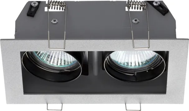 RENDL MONE II billenthető ezüstszürke 12V GU5,3 2x50W