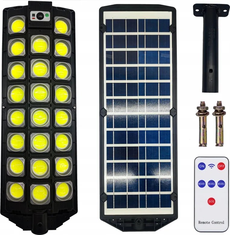 Utcai lámpa Solar 1500 W 30000 lm napelemes tápellátás