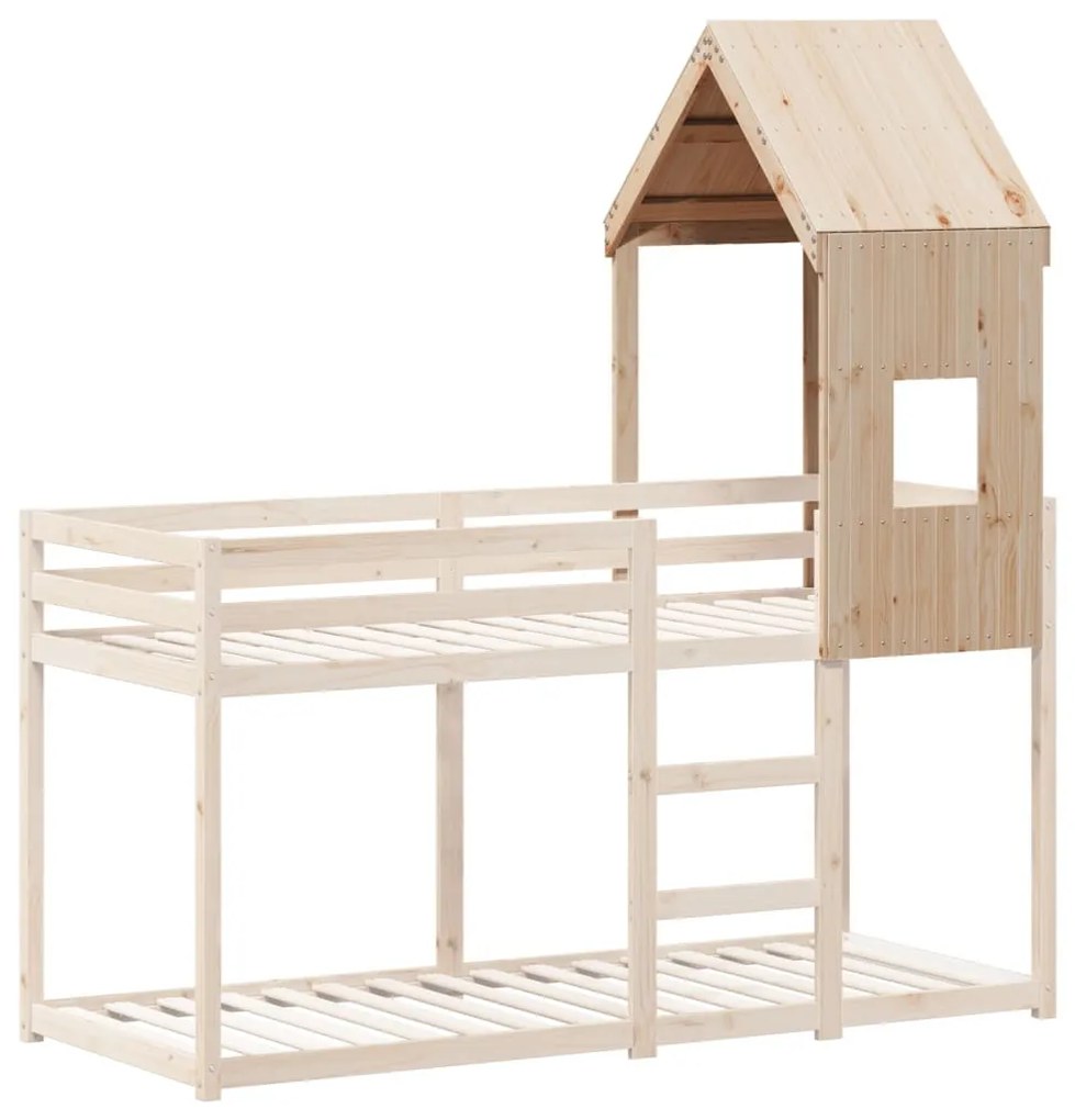 tömör fenyőfa gyerekágytető 60 x 99 x 139,5 cm