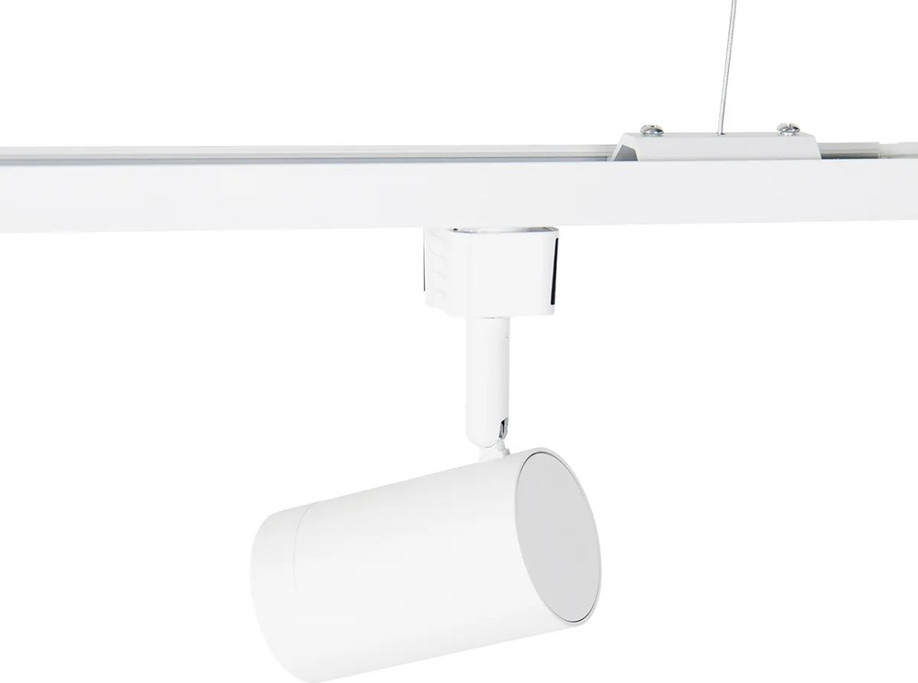 Okos függesztett sínrendszer fehér 1 fázisú, 5 Wifi GU10-zel - Iconic Jeana