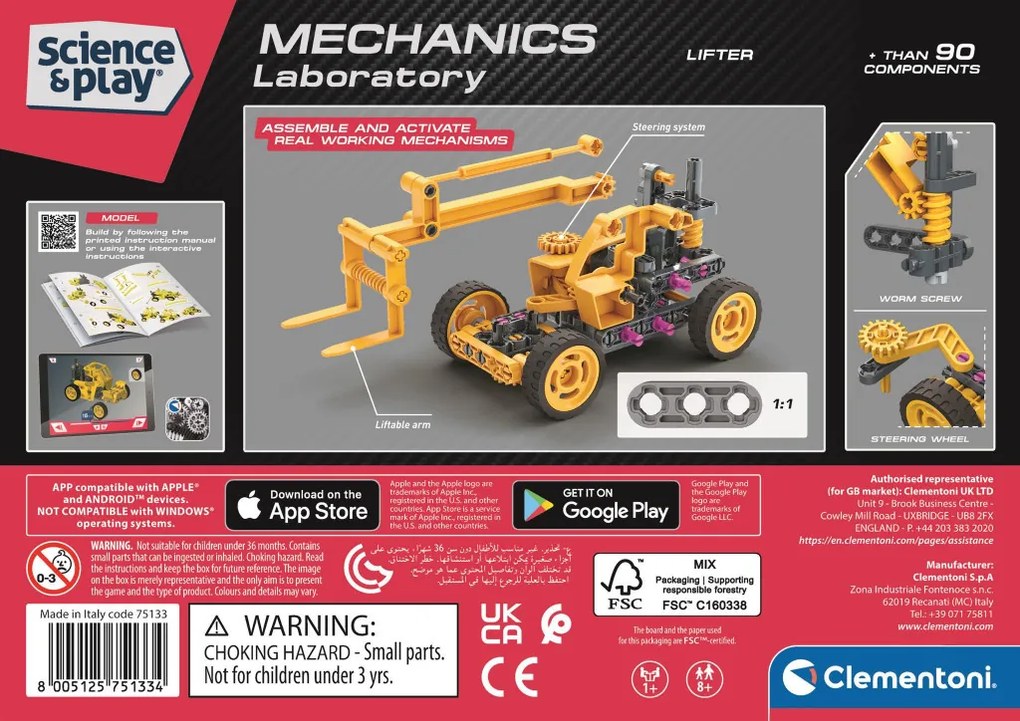 Emelő Mechanics építőjáték Clementoni