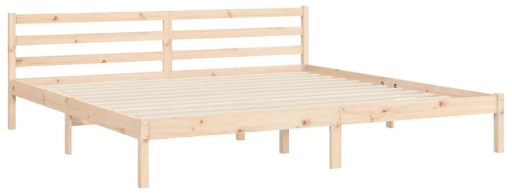 tömör fa ágykeret fejtámlával 200 x 200 cm