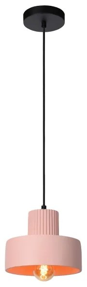 Lucide 20419/20/66 - Csillár zsinóron OPHELIA 1xE27/40W/230V á. 20 cm rózsaszín