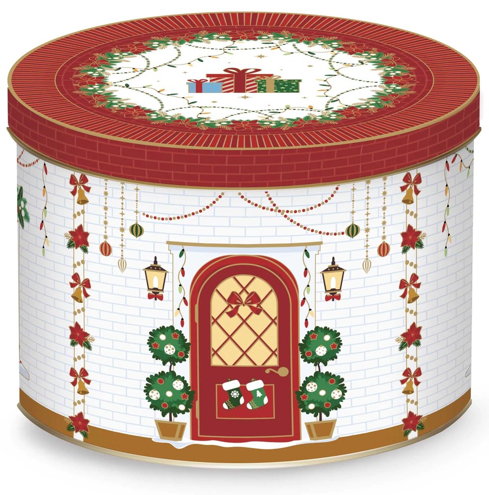 Karácsonyi fenyőfás porcelán bögre 350 ml fém díszdobozban Festive Avenue