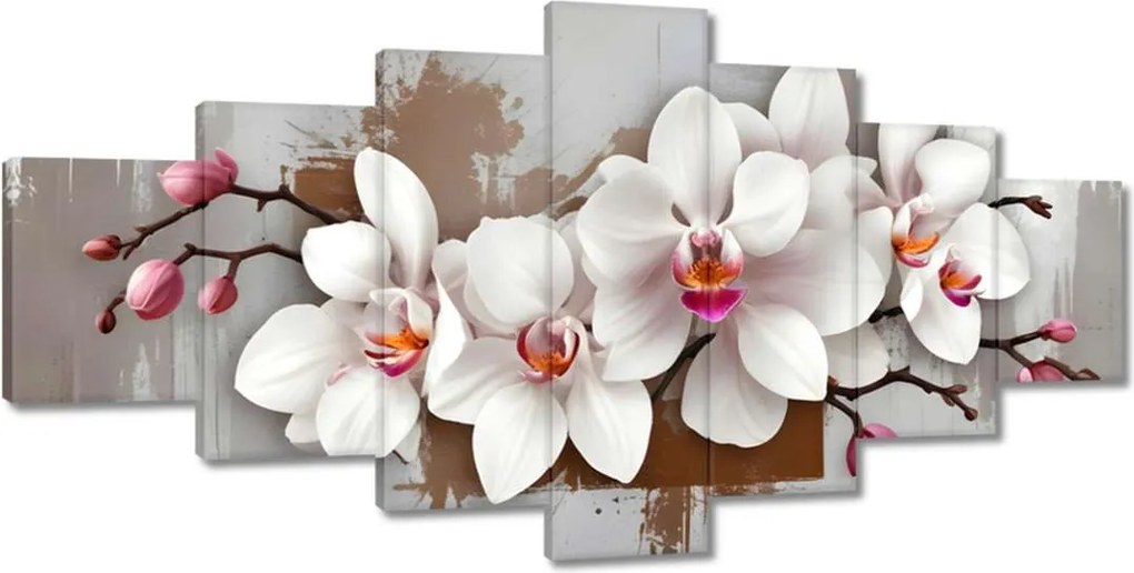 Festmények 210x100 Fehér orchidea