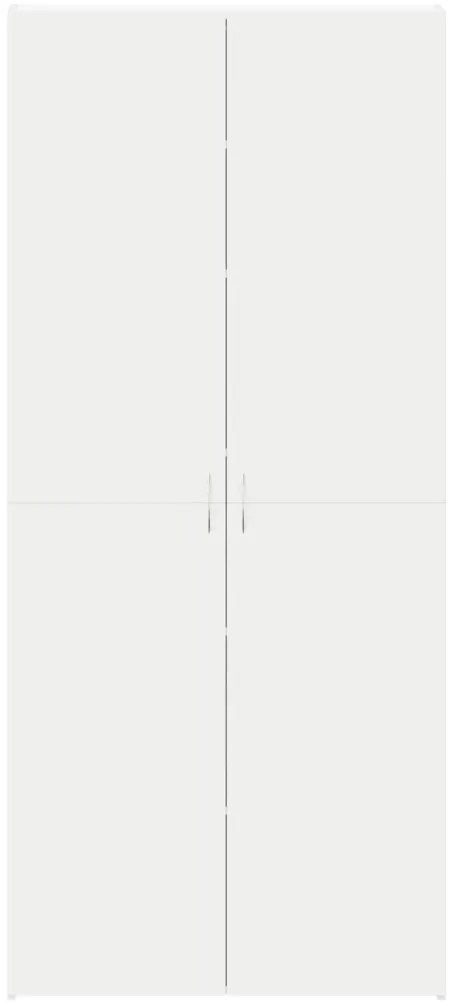 Fehér Cipőszekrény 80x35.5x180 cm Megmunkált fa