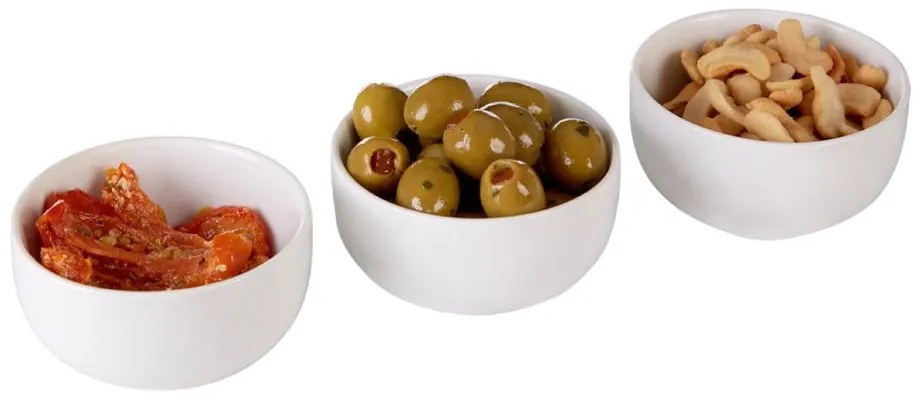 Fehér porcelán szervírozó tál készlet 3 db-os ø 8 cm Entree – Premier Housewares