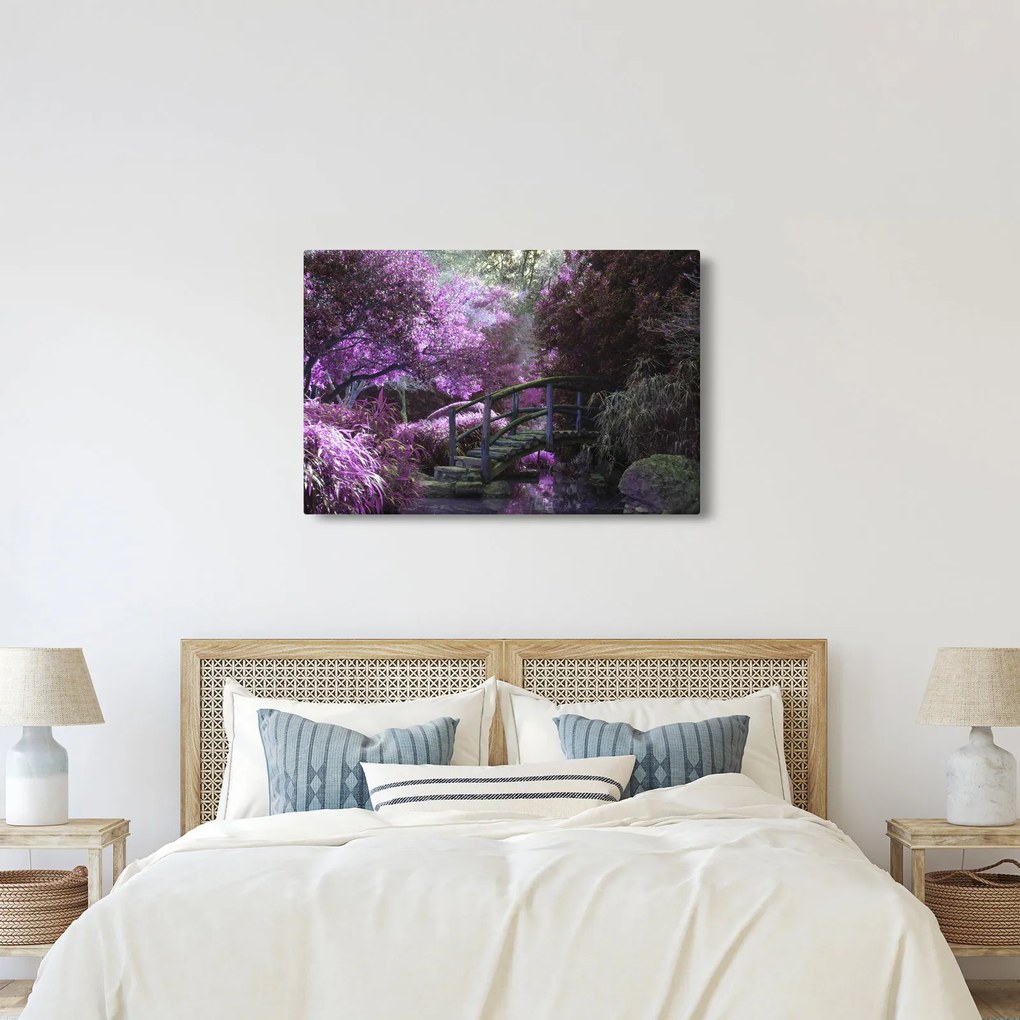 Kép - lila fák (90x60 cm)