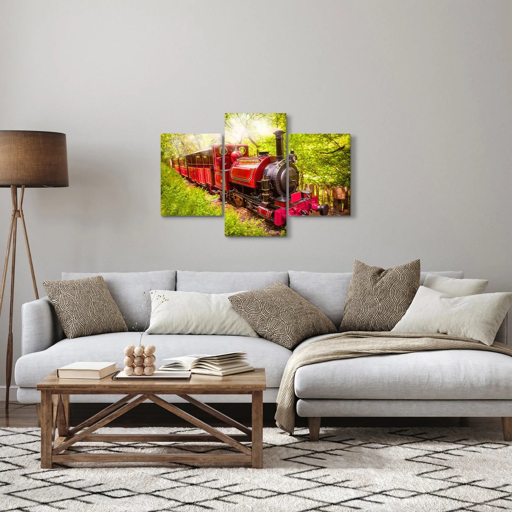 Egy gőzvonat képe (90x60 cm)
