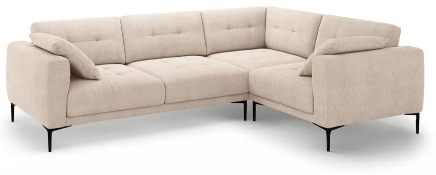 Világosbarna sarokkanapé (jobb oldali-L alakú) Bemy – Micadoni