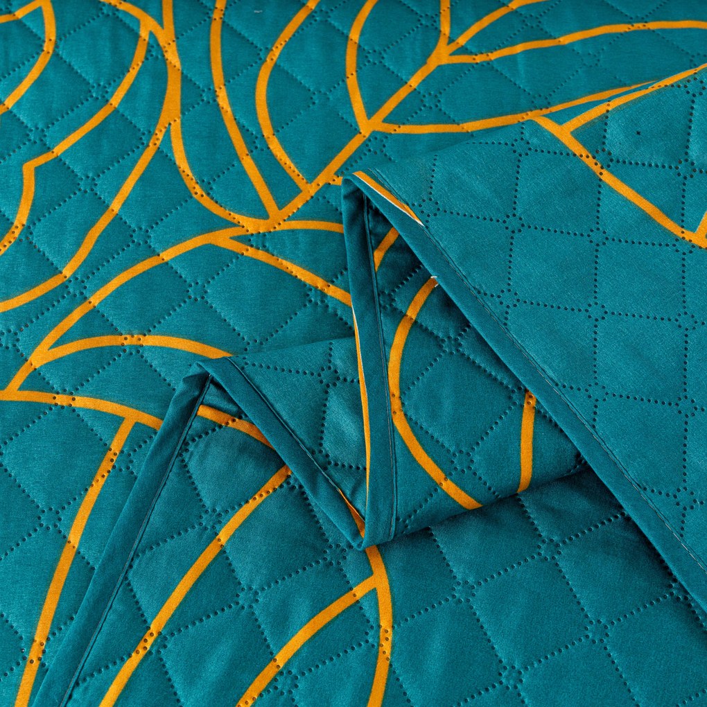 Ágytakaró FANFARE kékeszöld Méret: 220 x 240 cm