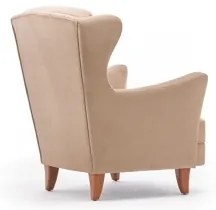 NUPI krémszínű füles fotel