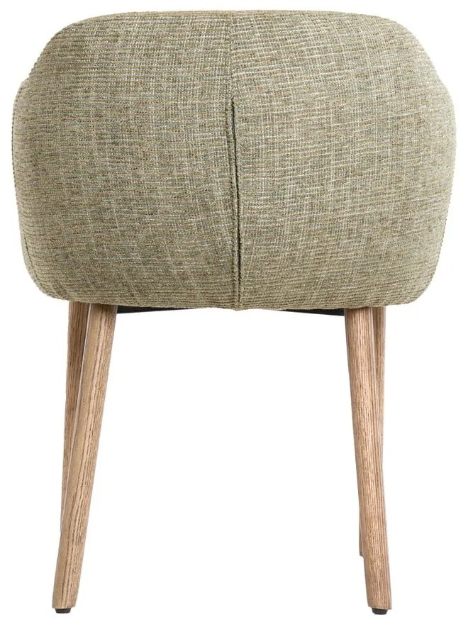 Világoszöld kárpitozott karfás étkezőfotel szett 2 db-os Blaine – Light & Living