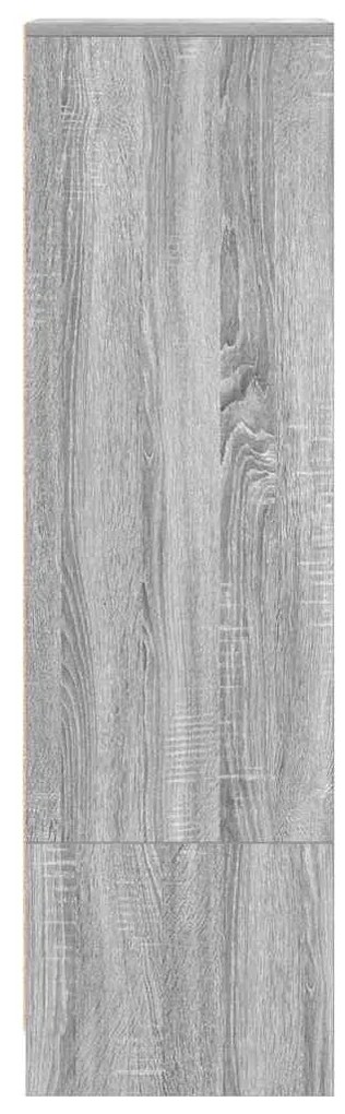 szürke sonoma szerelt fa magasszekrény 29,5x34x119,5 cm