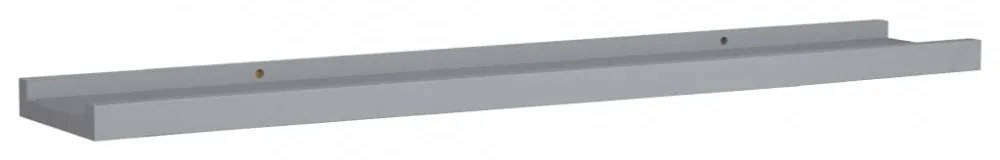 2 db szürke MDF szegélypolc képkeretekhez 80 x 9 x 3 cm