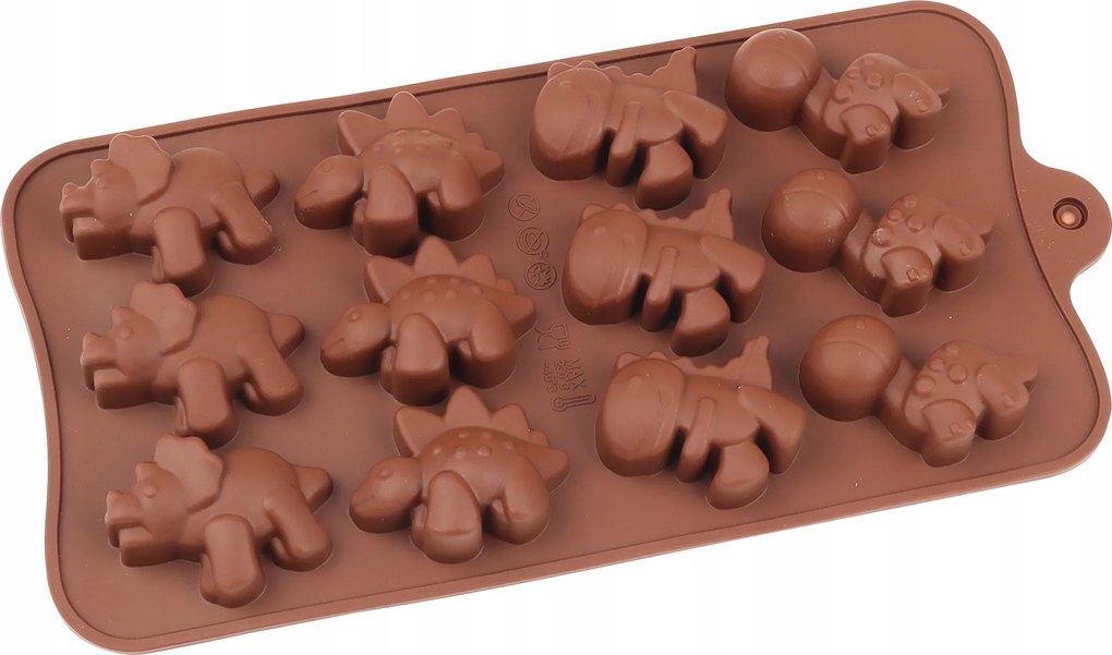 Szilikon Öntőforma Csokoládé Figurák Cukormasszából Dinoszauruszok Rossner
