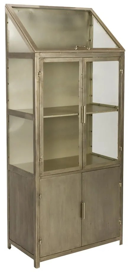 Szürke fém tálalószekrény 64x151x35 cm Monviso – Dutchbone