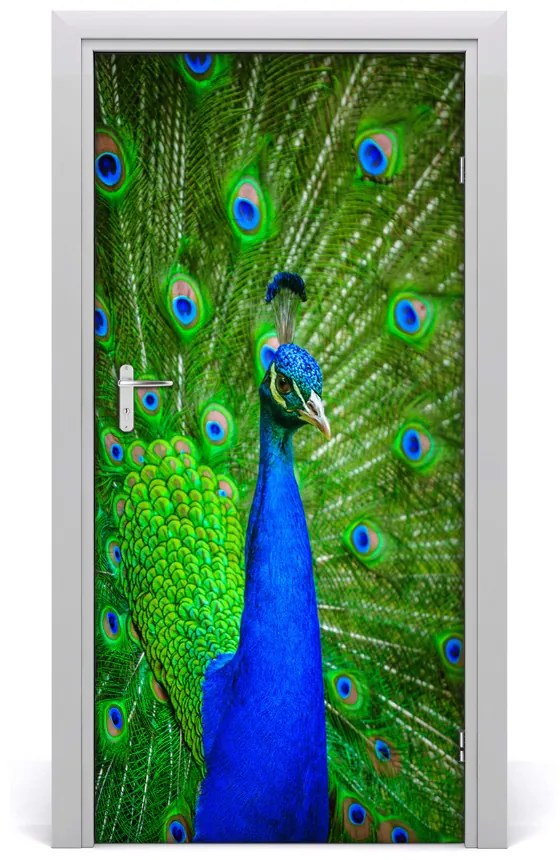 Ajtó tapéta Páva 75x205 cm