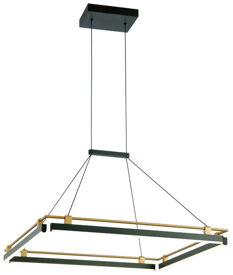 ITALUX 5900644337973 MERLOT Modern Led Függesztett Lámpa Fekete, Arany LED IP20