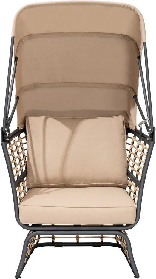 Bézs fém kerti fotel Paros – Garden Pleasure