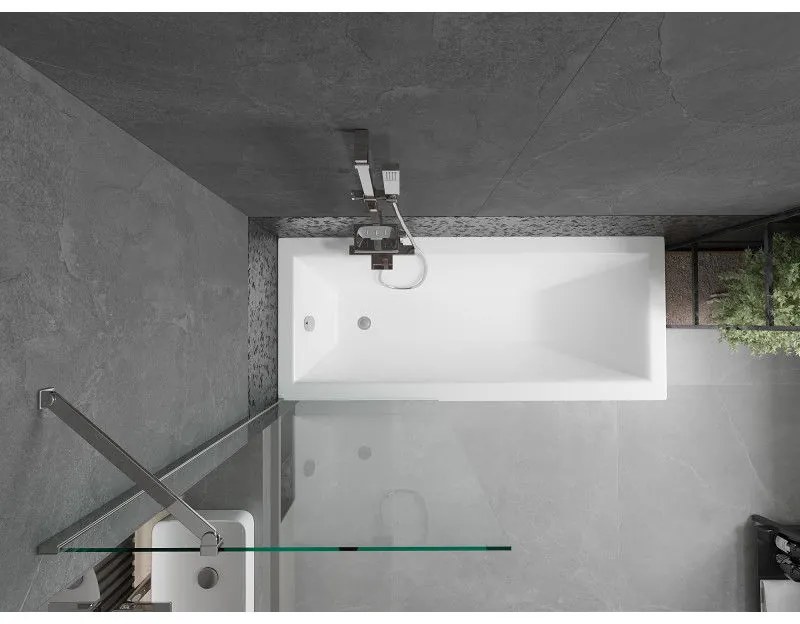 Mexen Next, kádparaván 1 szárny 70 x 150 cm, fix szárny, 6 mm átlátszó üveg, króm profil, 895-070-000-00-00-01