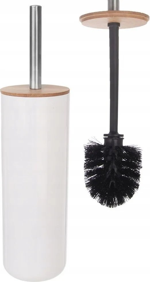 Álló Wc Kefe Tárolóval, Fehér