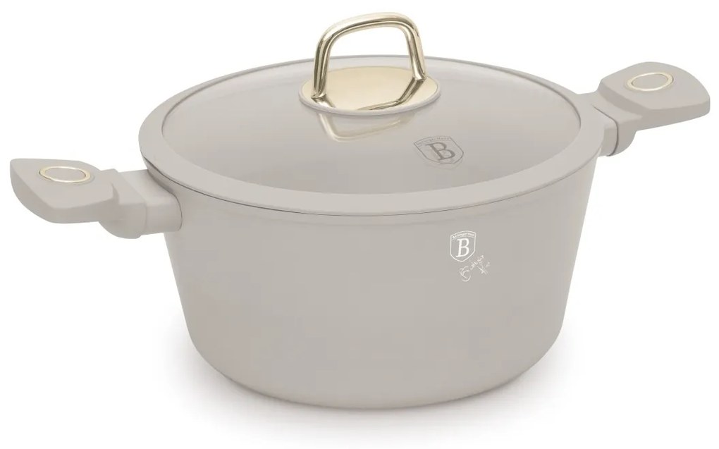 BerlingerHaus titánbevonatú serpenyő fedéllel Sahara 24 cm, 24 cm