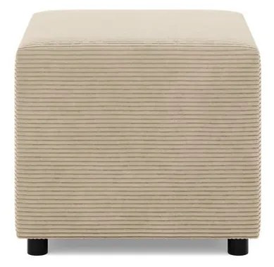 Zeus puff, kordbársony, 50x50, bézs