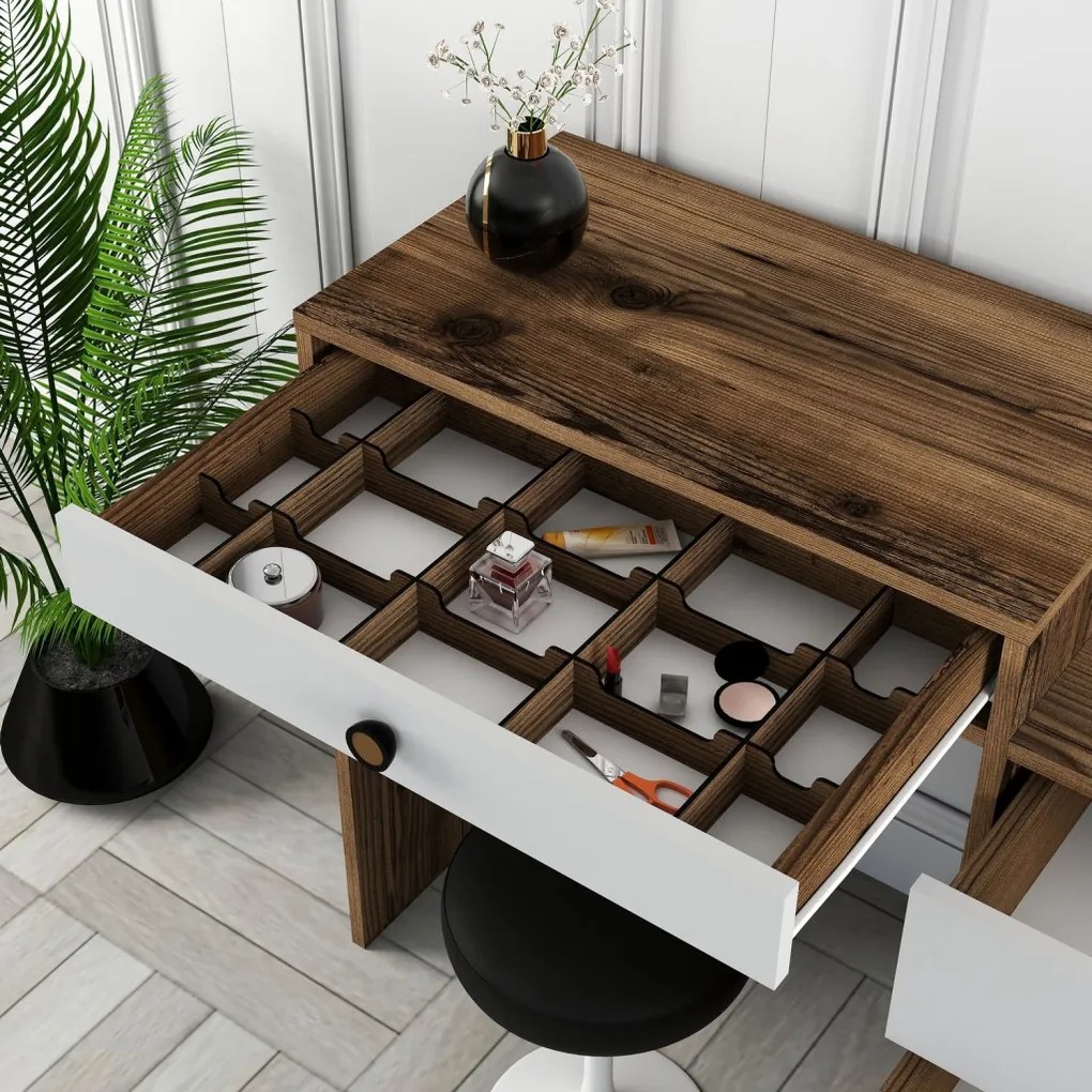 Lizbon 544 - Walnut, White