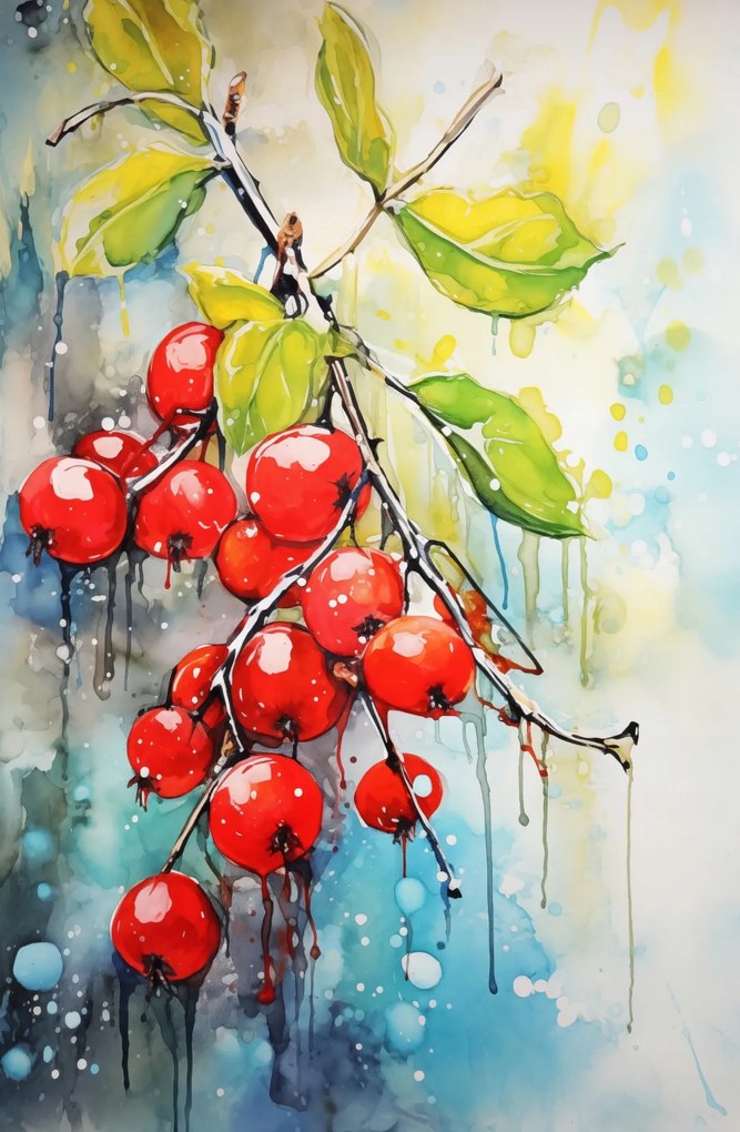 Poszter 53x81cm Véres gyümölcsök szimfóniája