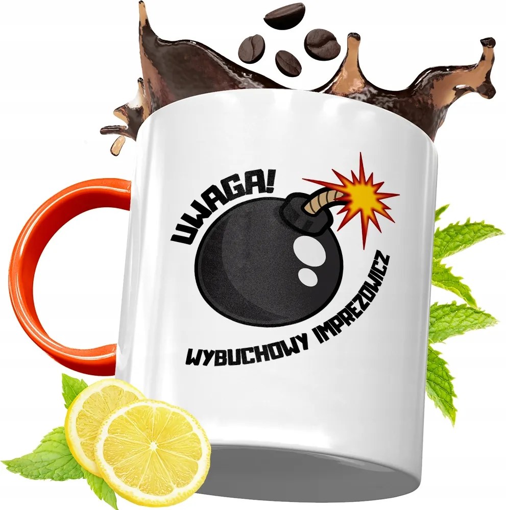 Narancssárga Bögre Party Ajándék fényképes nyomtatással