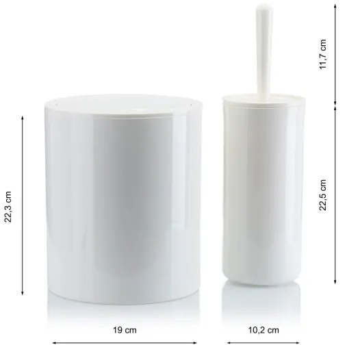 Fürdőszobai készlet CARMEN 5 db fehér