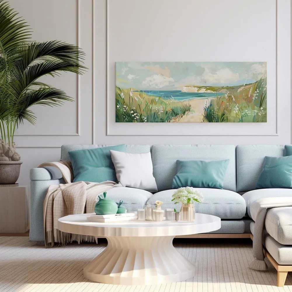 Kép 60x150 cm Gouache Sea – Styler