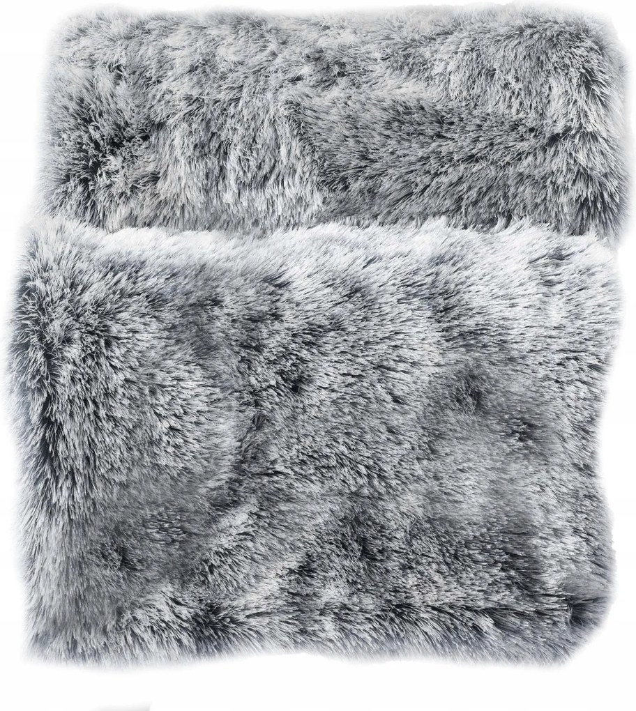 Műszőrme Takaró Szürke Meleg Puha Ágytakaró Szürke 180 x 220 CM