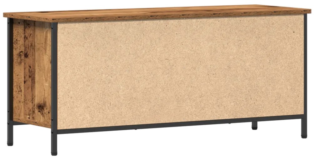 vidaXL TV szekrény Öreg fa 100 x 35 x 45 cm Faanyag