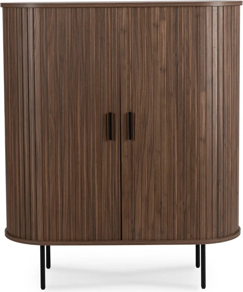 Komoda TRISH 100 cm Dwudrzwiowa Rozsuwana Orzech