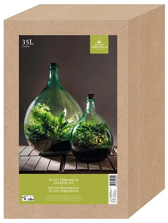 Florárium eszközökkel, 35 literes