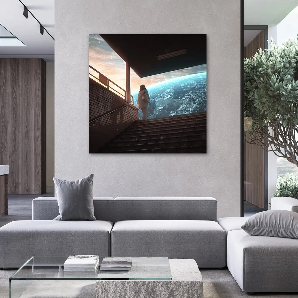 Gario Vászonkép Utazás az ismeretlenbe - Zehem Chong Méret: 60 x 60 cm