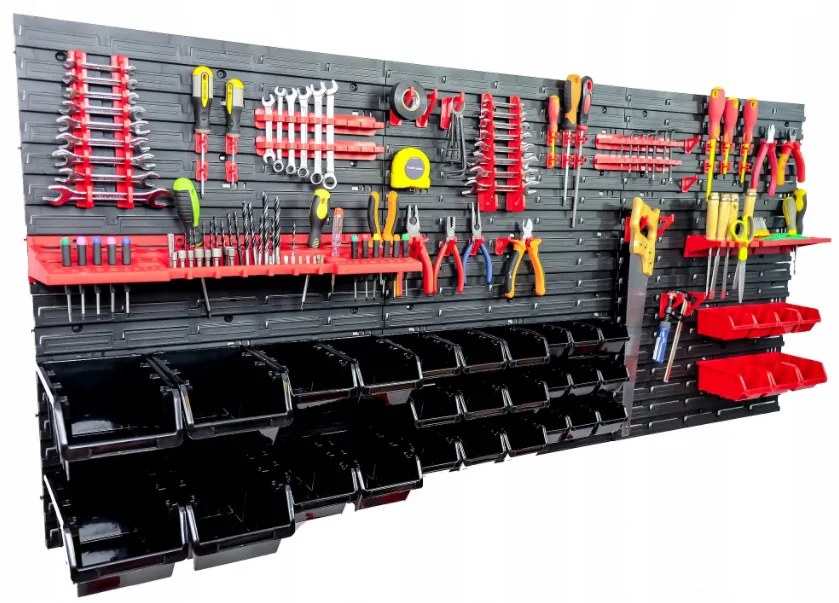 Szerszámfal 172x78cm + 33 doboz